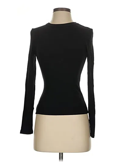 Pre-owned Shein Long Sleeve T-shirt In Black