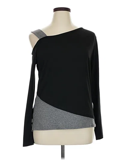 Pre-owned Shein Long Sleeve T-shirt In Black