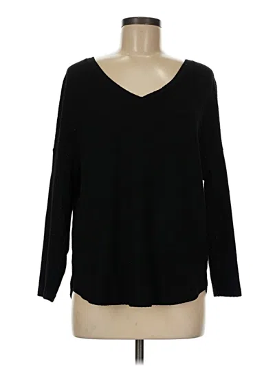 Pre-owned Shein Long Sleeve T-shirt In Black