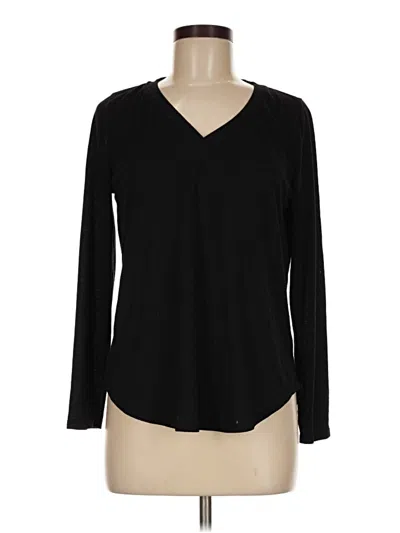 Pre-owned Shein Long Sleeve T-shirt In Black