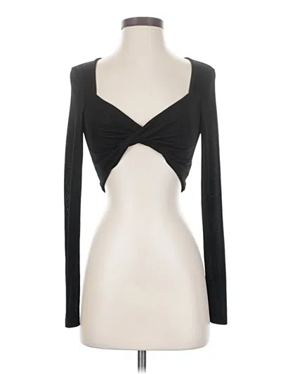 Pre-owned Shein Long Sleeve T-shirt In Black