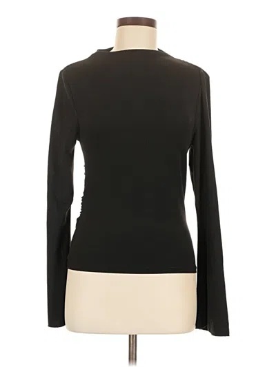 Pre-owned Shein Long Sleeve T-shirt In Black