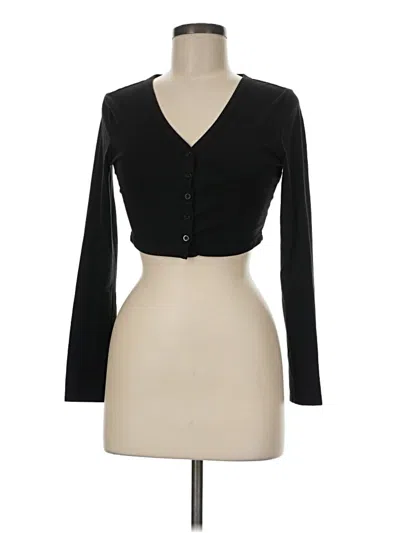 Pre-owned Shein Long Sleeve T-shirt In Black