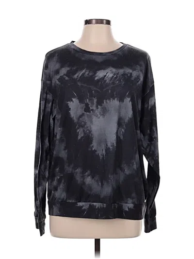 Pre-owned Shein Long Sleeve T-shirt In Black