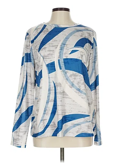 Pre-owned Shein Long Sleeve T-shirt In Blue