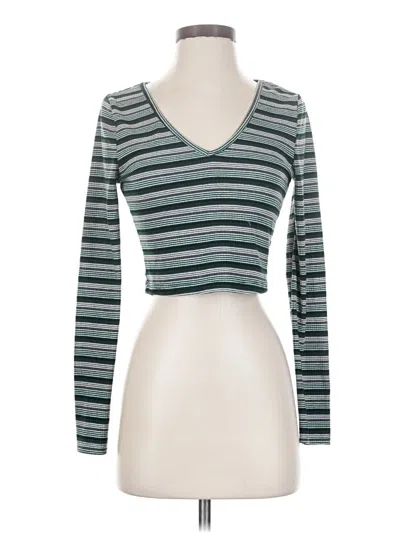 Pre-owned Shein Long Sleeve T-shirt In Blue