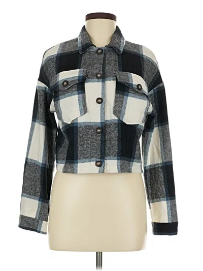 Pre-owned Shein Long Sleeve T-shirt In Blue