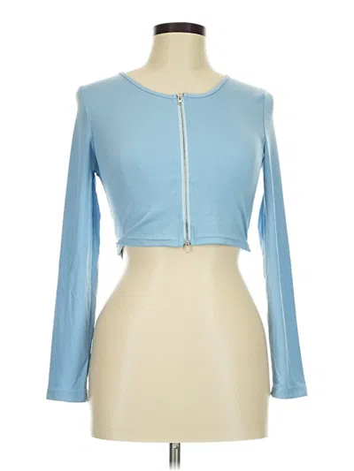 Pre-owned Shein Long Sleeve T-shirt In Blue