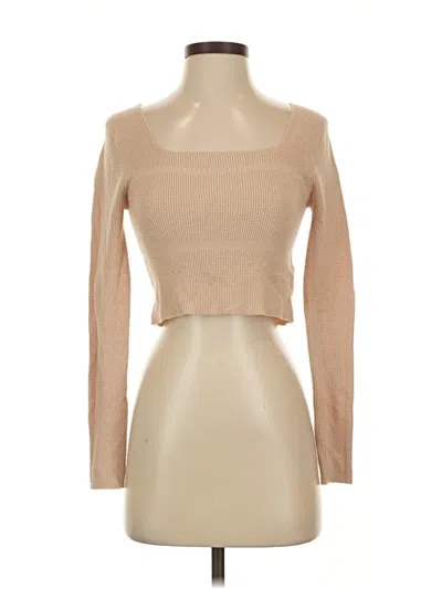 Pre-owned Shein Long Sleeve T-shirt In Brown