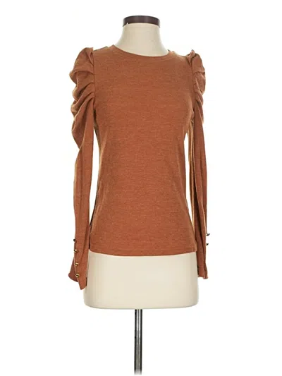 Pre-owned Shein Long Sleeve T-shirt In Brown