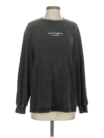 Pre-owned Shein Long Sleeve T-shirt In Gray