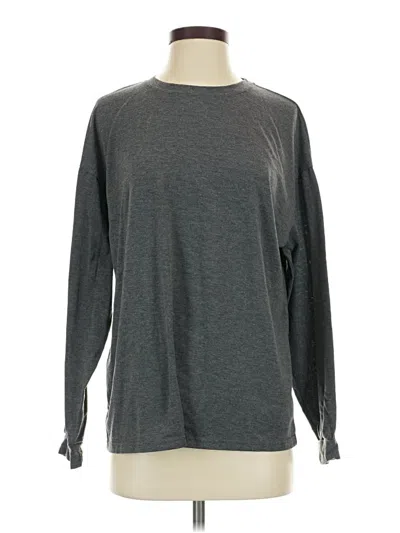 Pre-owned Shein Long Sleeve T-shirt In Gray