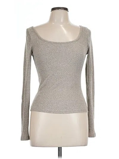 Pre-owned Shein Long Sleeve T-shirt In Gray