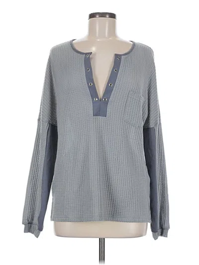 Pre-owned Shein Long Sleeve T-shirt In Gray