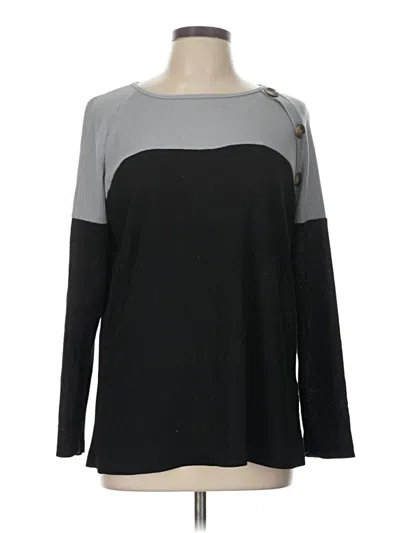 Pre-owned Shein Long Sleeve T-shirt In Gray