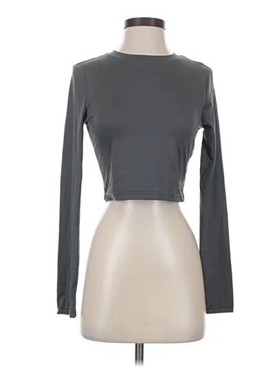 Pre-owned Shein Long Sleeve T-shirt In Gray