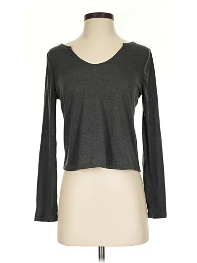 Pre-owned Shein Long Sleeve T-shirt In Gray