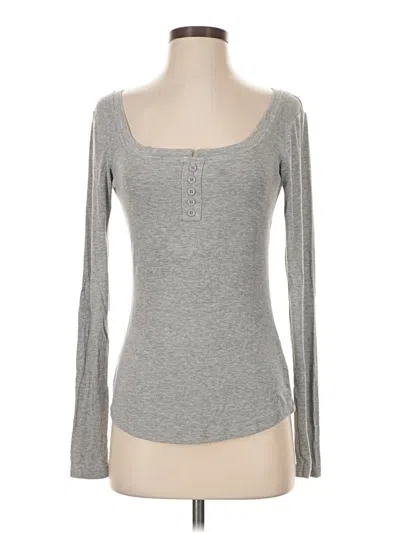 Pre-owned Shein Long Sleeve T-shirt In Gray