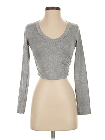 Pre-owned Shein Long Sleeve T-shirt In Gray
