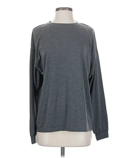 Pre-owned Shein Long Sleeve T-shirt In Gray