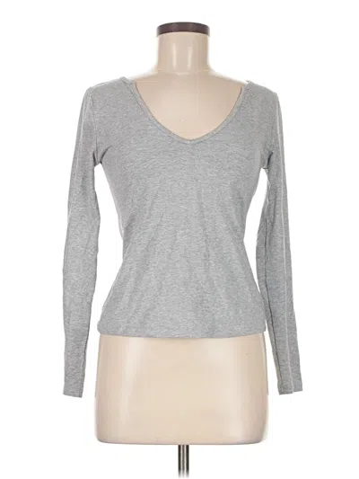 Pre-owned Shein Long Sleeve T-shirt In Gray