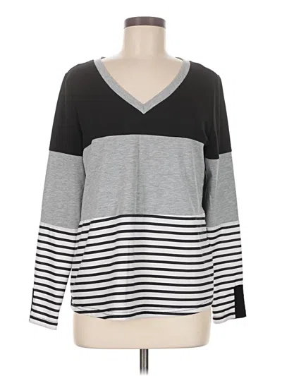 Pre-owned Shein Long Sleeve T-shirt In Gray