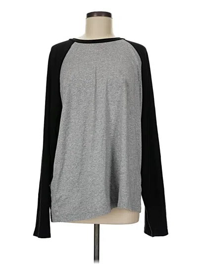 Pre-owned Shein Long Sleeve T-shirt In Gray