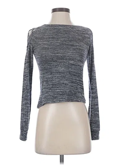Pre-owned Shein Long Sleeve T-shirt In Gray