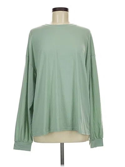 Pre-owned Shein Long Sleeve T-shirt In Green