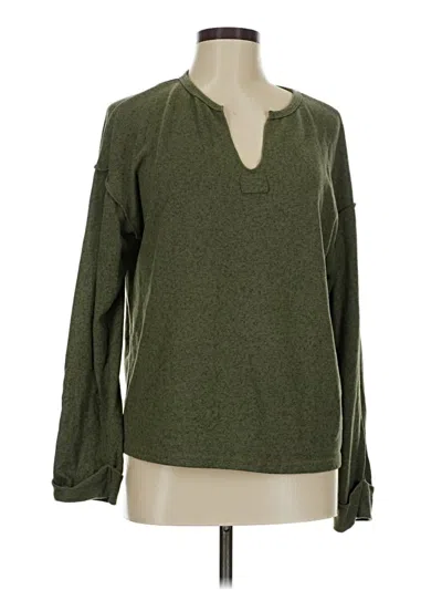 Pre-owned Shein Long Sleeve T-shirt In Green
