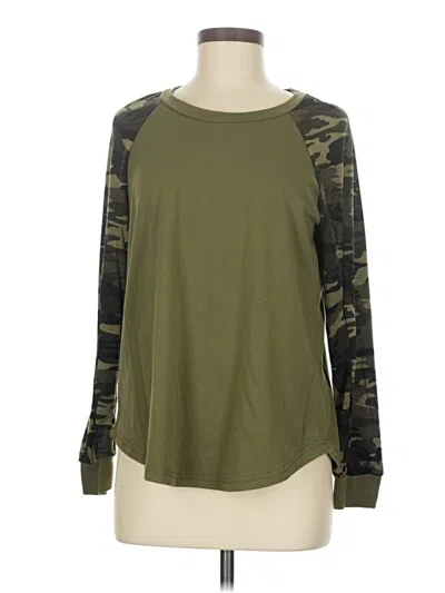 Pre-owned Shein Long Sleeve T-shirt In Green