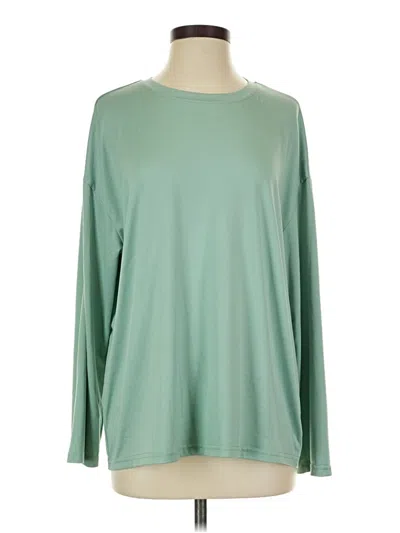 Pre-owned Shein Long Sleeve T-shirt In Green