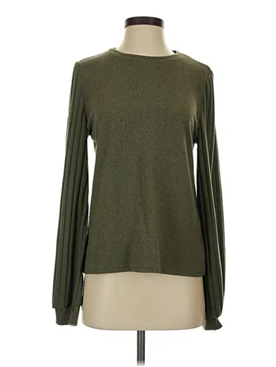 Pre-owned Shein Long Sleeve T-shirt In Green