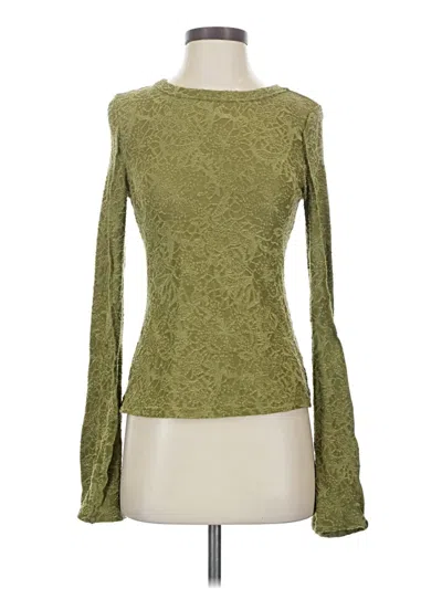Pre-owned Shein Long Sleeve T-shirt In Green