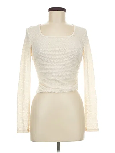 Pre-owned Shein Long Sleeve T-shirt In Ivory