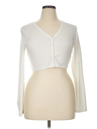 Pre-owned Shein Long Sleeve T-shirt In Ivory