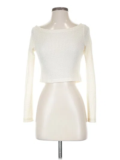 Pre-owned Shein Long Sleeve T-shirt In Ivory