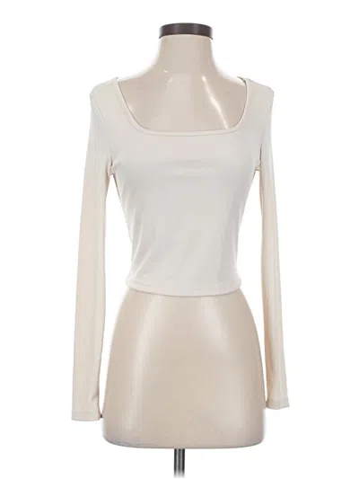 Pre-owned Shein Long Sleeve T-shirt In Ivory