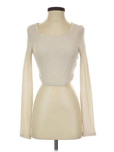 Pre-owned Shein Long Sleeve T-shirt In Ivory