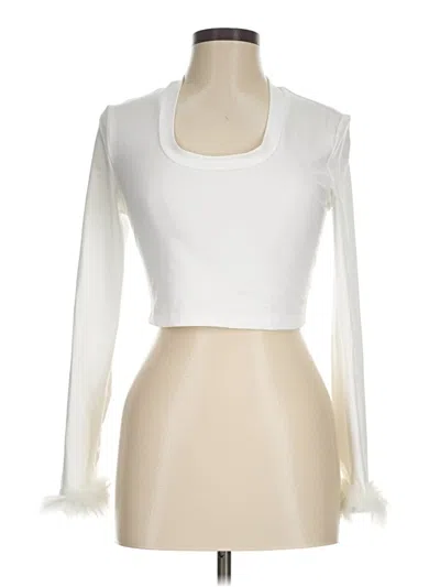 Pre-owned Shein Long Sleeve T-shirt In Ivory