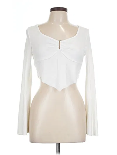 Pre-owned Shein Long Sleeve T-shirt In Ivory