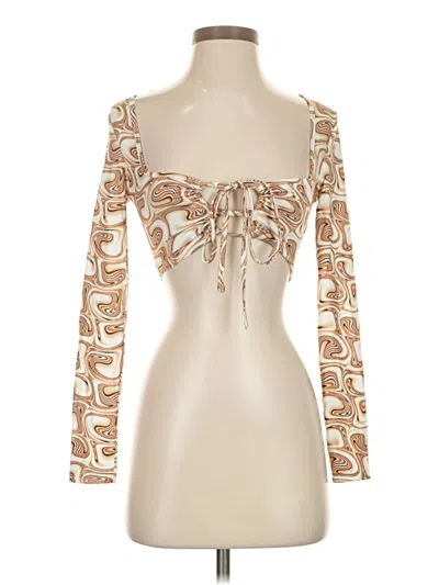 Pre-owned Shein Long Sleeve T-shirt In Ivory