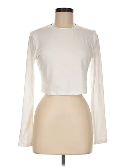Pre-owned Shein Long Sleeve T-shirt In Ivory