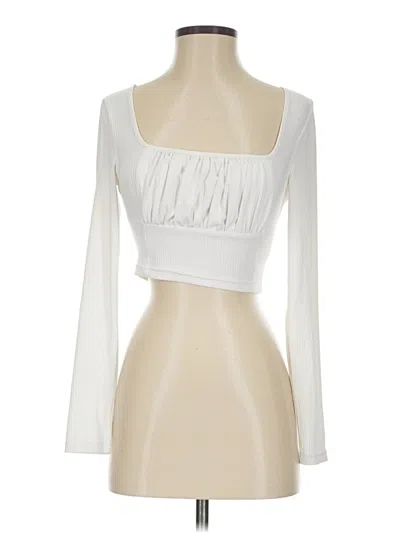 Pre-owned Shein Long Sleeve T-shirt In Ivory