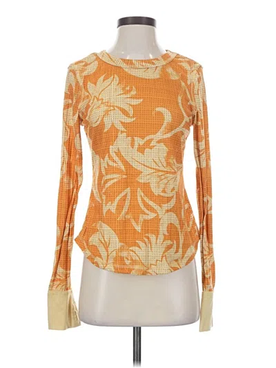 Pre-owned Shein Long Sleeve T-shirt In Orange