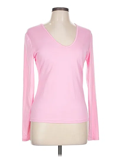Pre-owned Shein Long Sleeve T-shirt In Pink