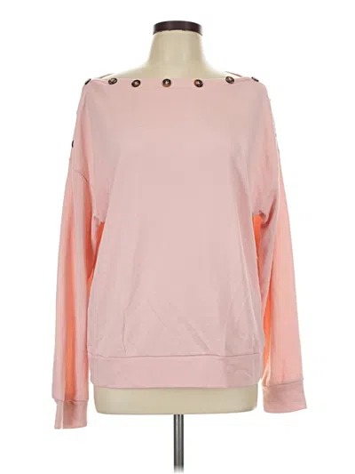 Pre-owned Shein Long Sleeve T-shirt In Pink