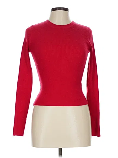 Pre-owned Shein Long Sleeve T-shirt In Red