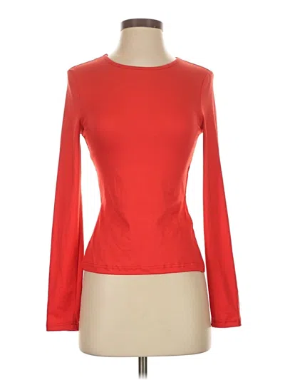 Pre-owned Shein Long Sleeve T-shirt In Red