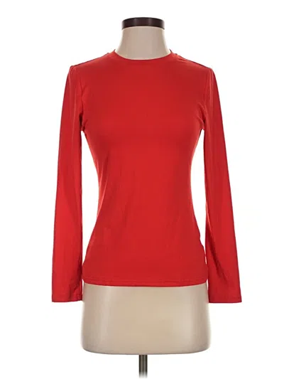 Pre-owned Shein Long Sleeve T-shirt In Red